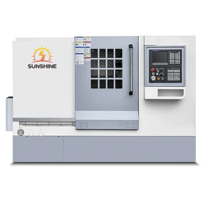 Tour incliné CNC avec banc rigide pour un usinage stable